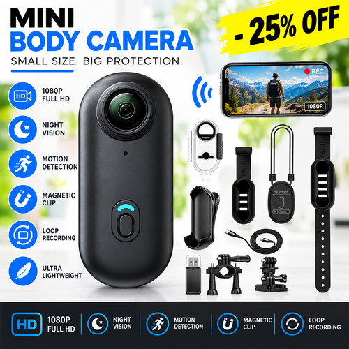 Mini body cam 1080p - mini,