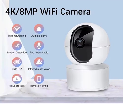 8mp 360 wifi camera - 360°,